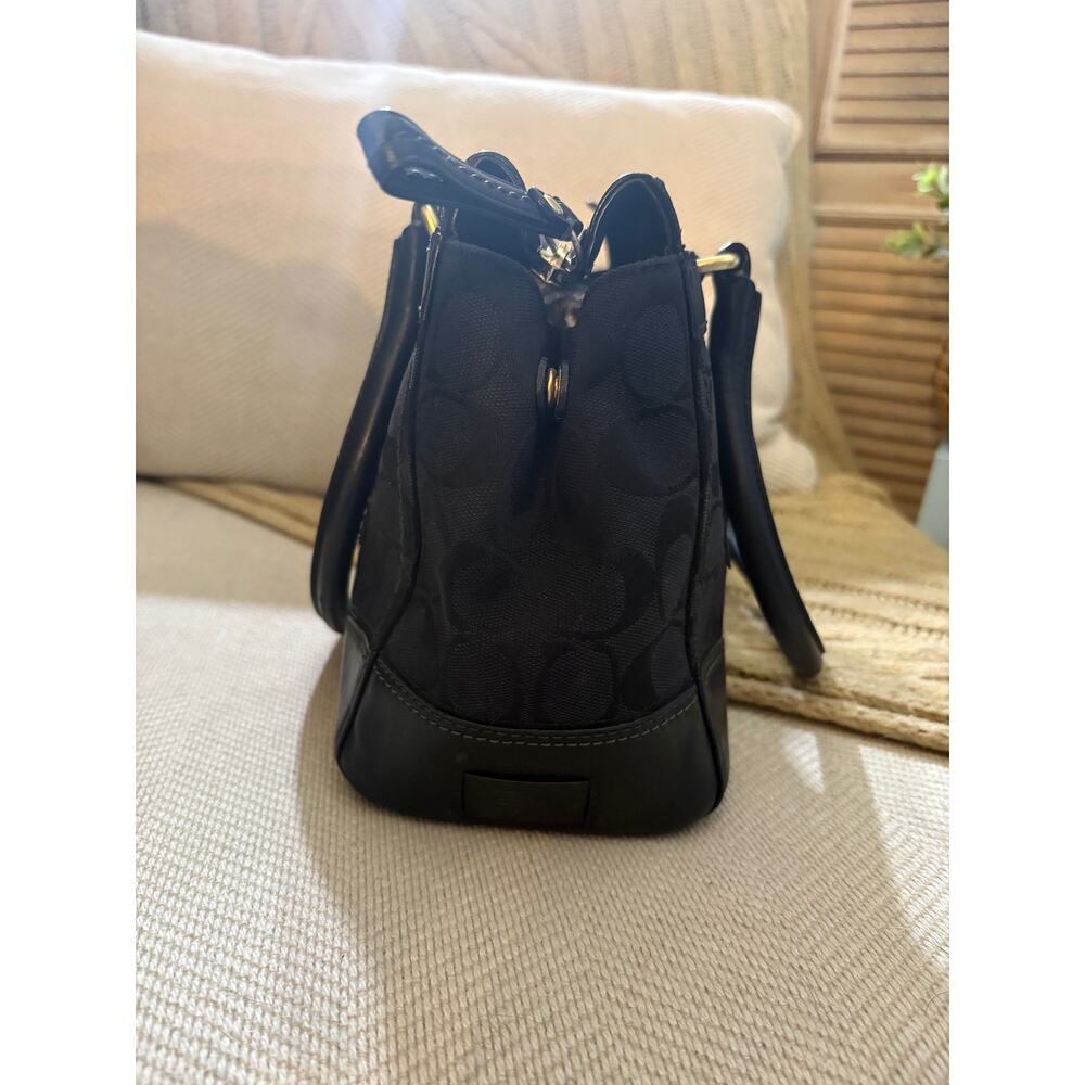 Coach Hamptons Signature Carryall Tote 11062 Black Y2K - Picture 7 of 12